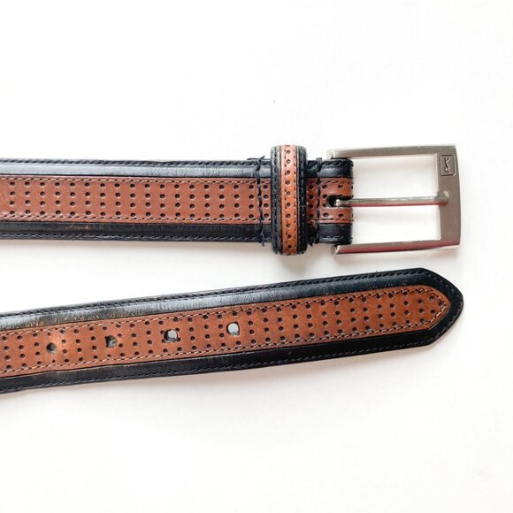 PGA Tour Leather Perforated Belt - Picture 7 of 12